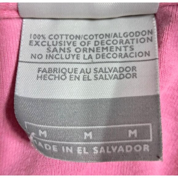 Vintage Y2K Nike Rhinestone Baby Tee Pink V-Neck Size M - Picture 5 of 9